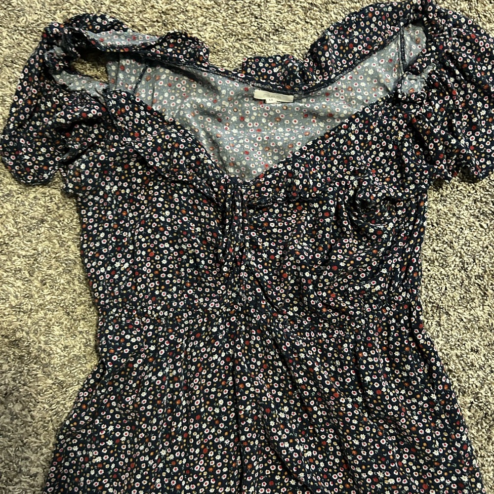 Maurices Floral Dress with Puff Sleeves